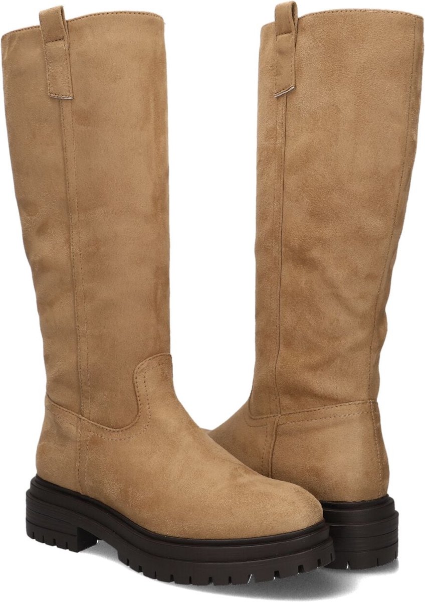 Wysh Romy Laarzen - Suède - Meisjes - Camel - Maat 37