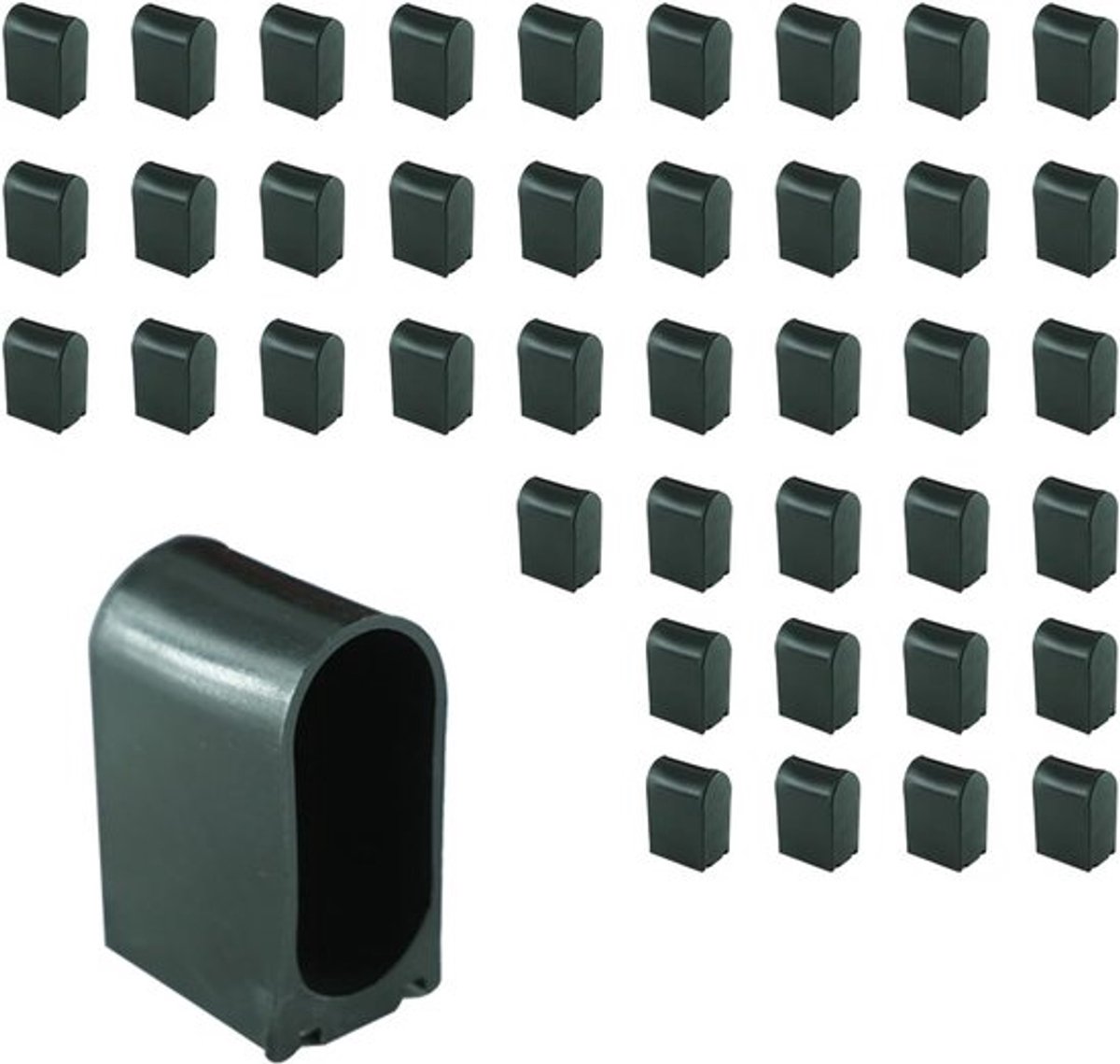 Siliconen stoelpotenbeschermers - 40 stuks, 20mm x 40mm, voor het verminderen van geluid en krassen op de vloer