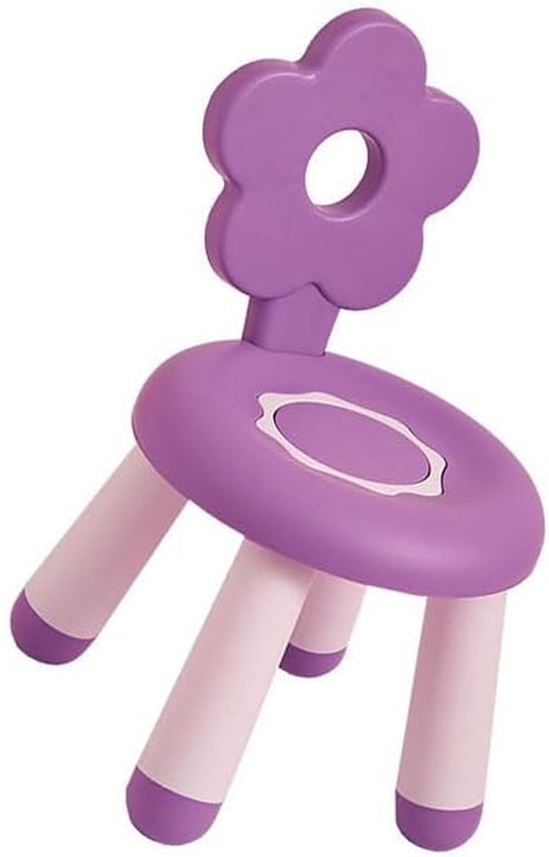 Kinder Activiteitsstoel - Peuterstoel Speelstoel - Spelen en Tekenen - Antislip Basis - 30 x 30 x 13 cm - Wit