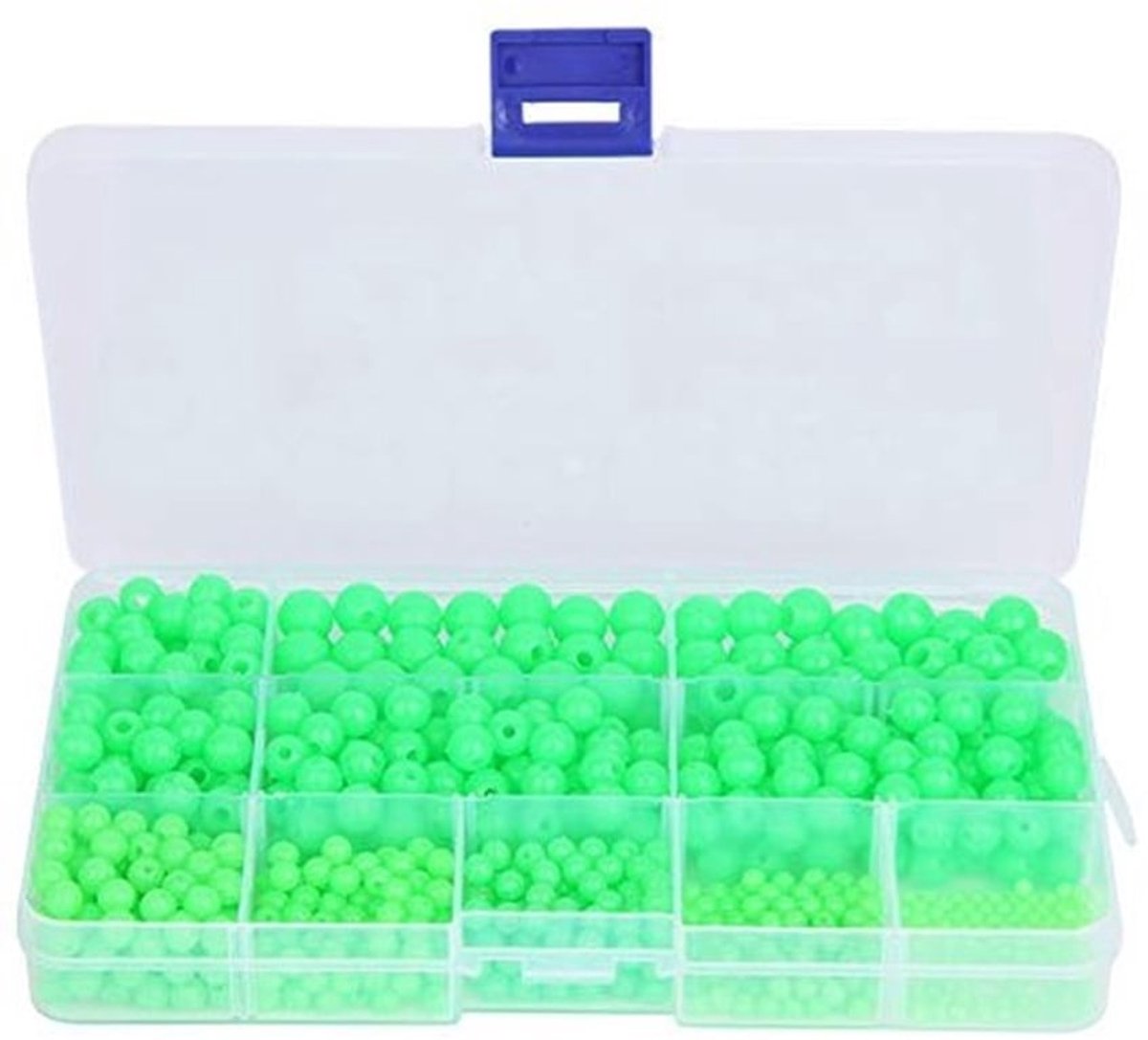 Viskralen 820 Stuks - Lichtgevende Viskralen - Ronde Viskralen - Voor Zout/Zoet Water - Multi-Modellen - Perfect voor Vissen - Visspelden