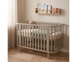 Born Lucky Florida - Babybed 60x120 cm - Verstelbare Bodem - Clay