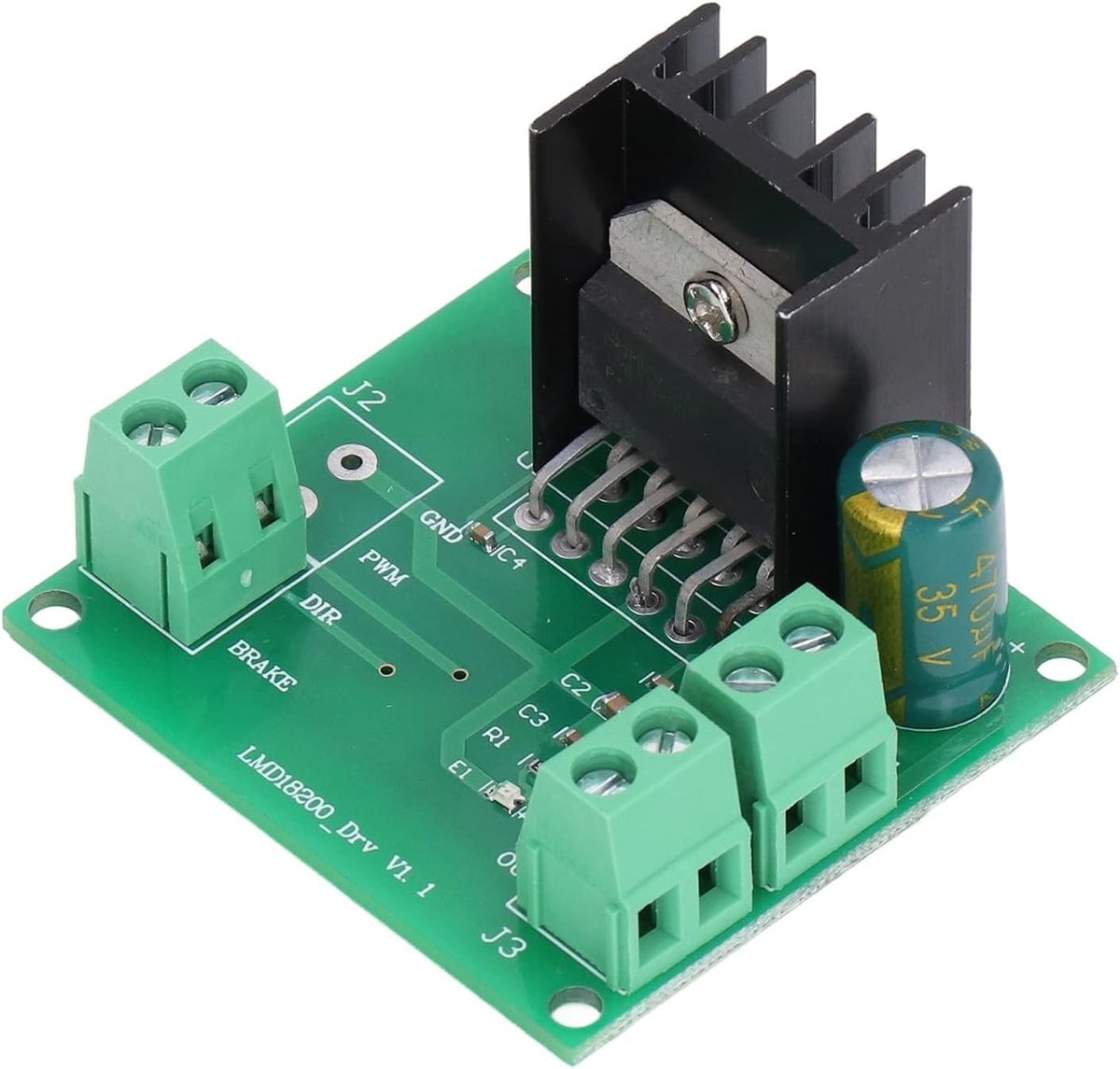 DC Motor Snelheidsregelaar - LMD18200T 4.5-5.5V DC Motor Aandrijvingsmodule