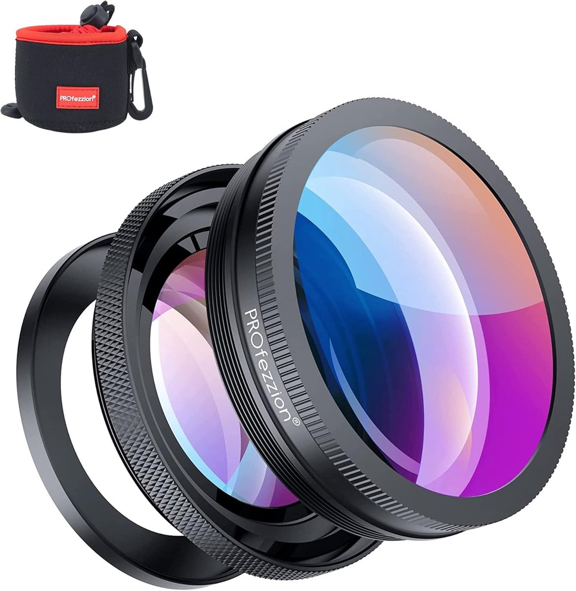 18mm HD Groothoeklens voor Sony ZV-1F, ZV-E10 II en Canon G7X III | Geschikt voor A6400, A6300, A6100, RX100 VII, en V | Geen Vignetting, Professionele Fotografie Accessoire