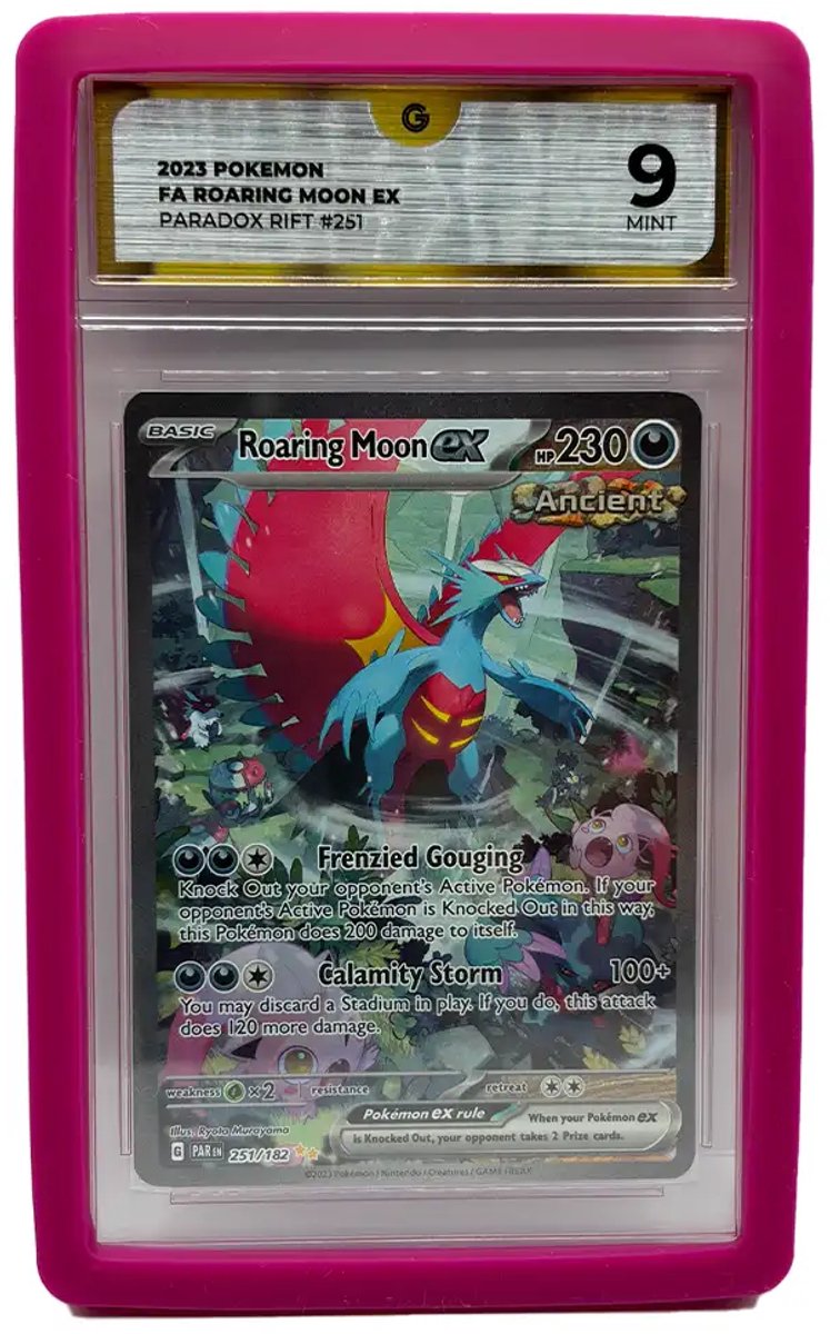 PSA Slab Guard - Siliconen Bumper voor PSA Graded Cards - Donker Roze