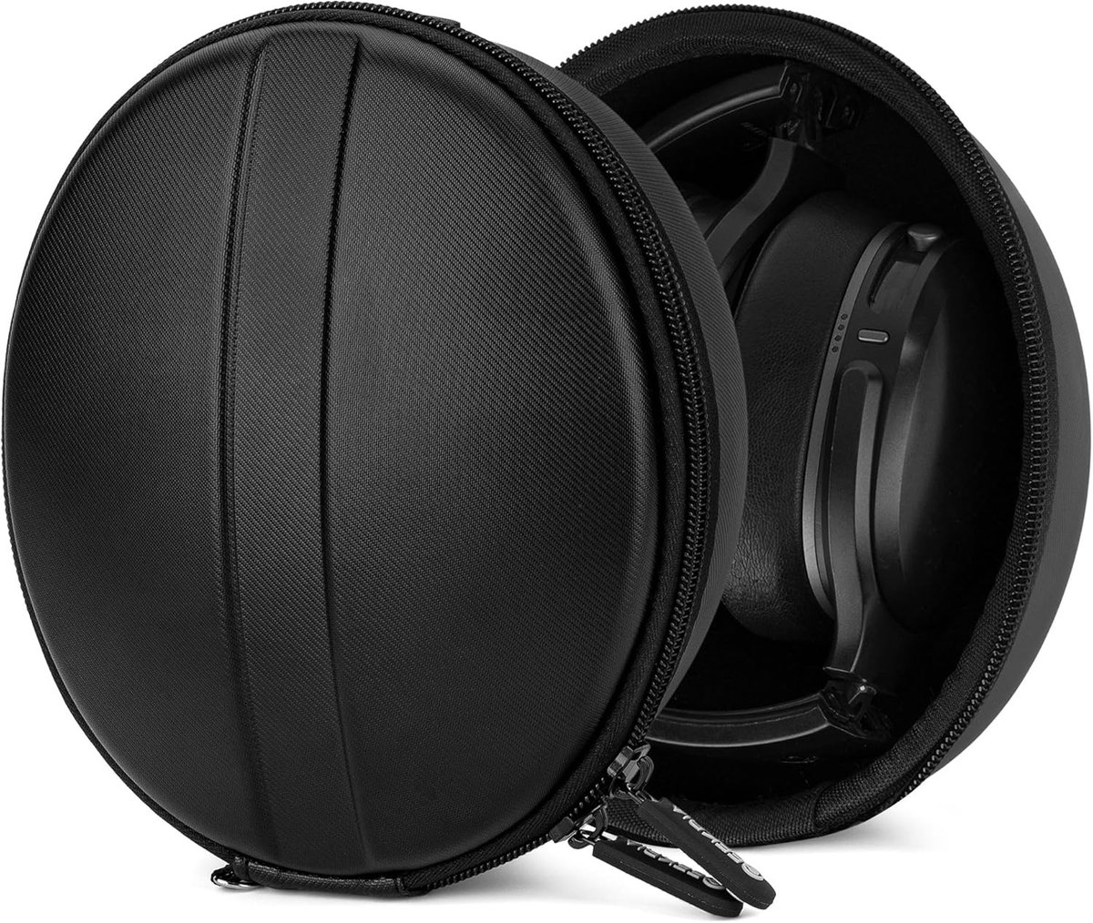Vervangende Hard Shell Reiscase voor Skullcandy Crusher ANC/Evo/360, Hesh 3 en Venue met Kabelopslag - Zwart, Ideaal voor Bescherming en Draagbaarheid