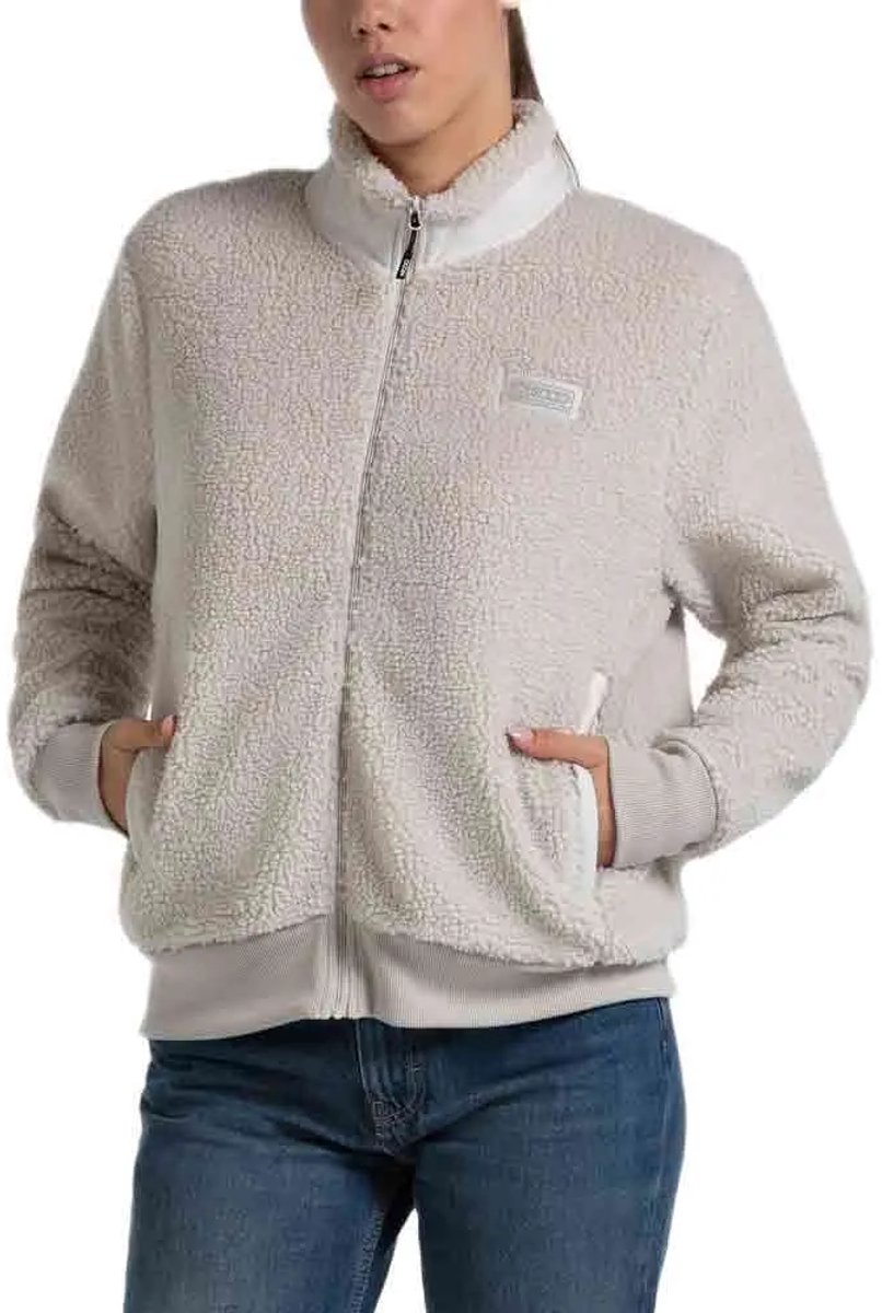 +8000 Beas Fleece Met Volledige Rits Beige XL Vrouw