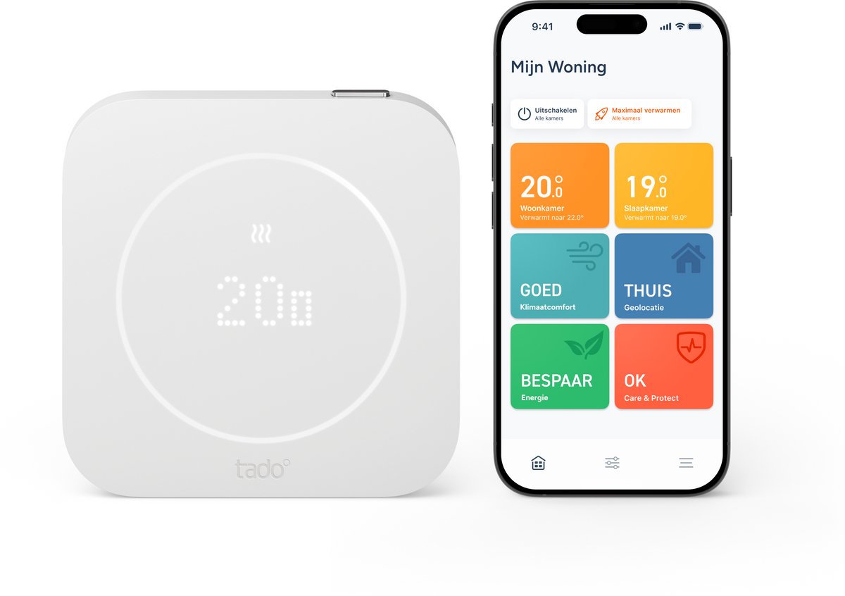 tado° Bedrade Slimme Thermostaat X (2e gen.) - Smart Thermostaat - OpenTherm & Relay - Matter - Google Home, Alexa & Apple Home - Wit