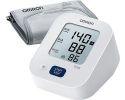 OMRON X2 Essential-Klinisch gevalideerde bloeddrukmeter bovenarm - Indicator voor hoge bloeddruk en onregelmatige hartslag -Medium manchet 22-32cm