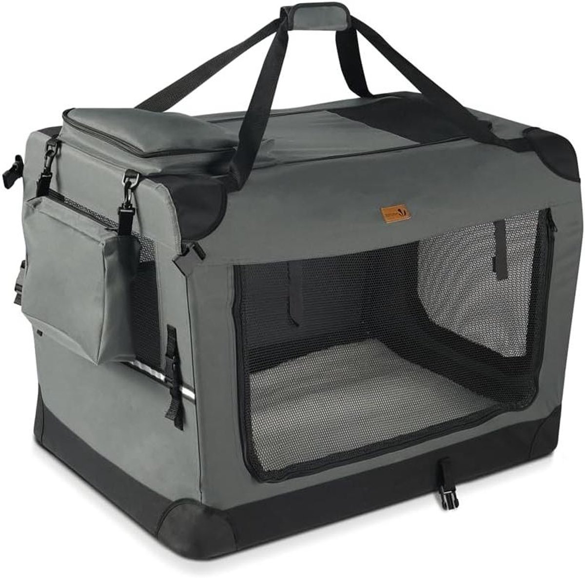 Huisdier Transporttas - Draagbare Bench - Reizen met Dieren - Opvouwbaar en Ventilerend - 60 x 44 x 44 cm