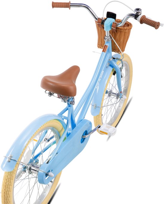 KEANO 20 Inch Kinderfiets voor Meisjes, 7-10 Jaar, met Standaard, Kinderfiets Blauw — afbeelding 3