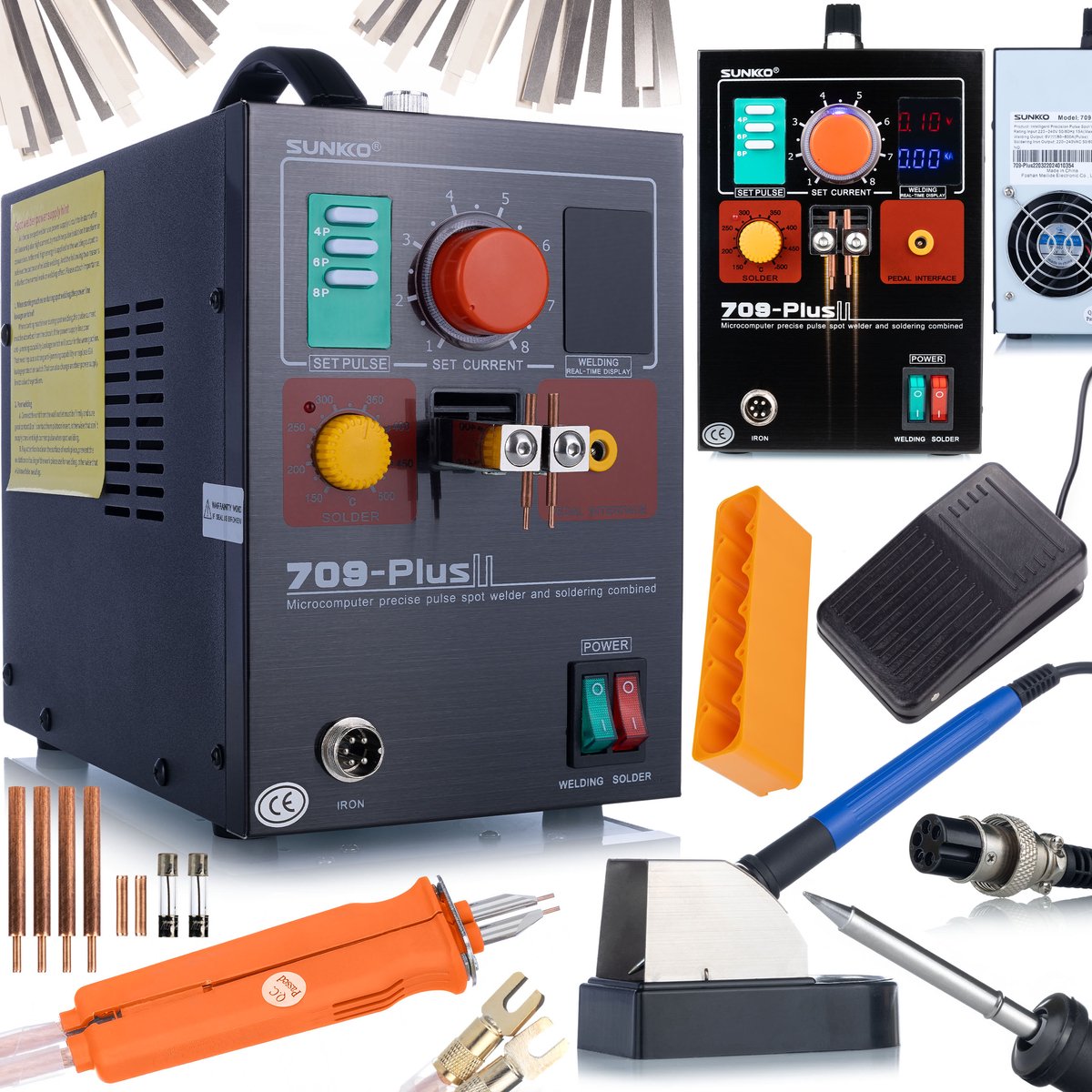 Rosfix Puntlasapparaat Sunkko 709 PLUS - Intelligente Microchip Koeling - 3,2kW 120–1800A 220V/110V