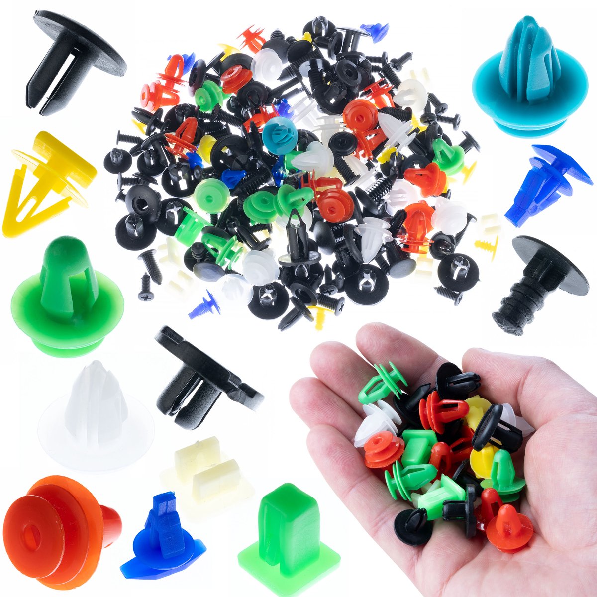 Rosfix Kunststof Klemmen Set - Universeel Auto Clips 200 Stuks - 10–40 mm