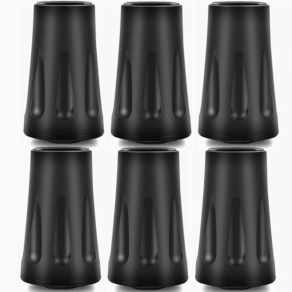 Gummispitzen voor wandelstokken - 11mm vervangingen voor trekkingstokken en nordic walking stokken