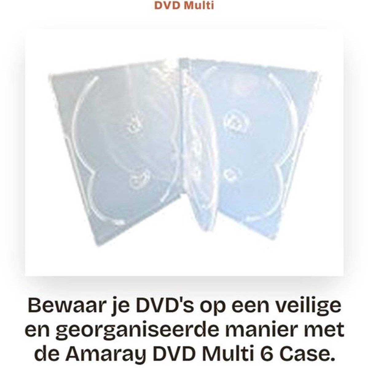 DVD Multi Case Hoogwaardige Multibox - DVD Doosjes Leeg - 6 Disc - 15mm Rug - Swing Tray - Scharnierdoos - Dvd Doos