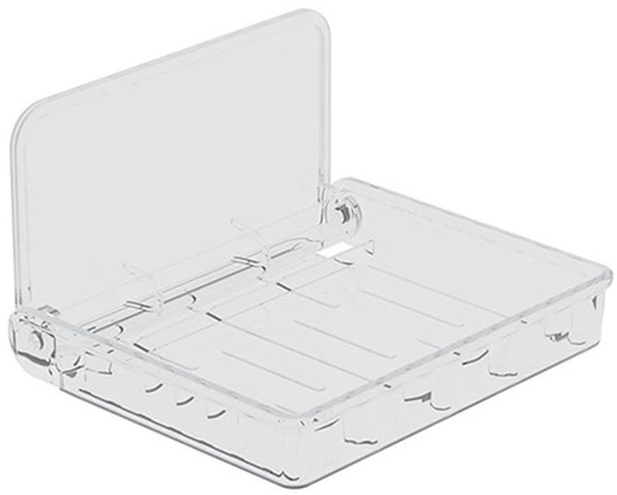 Opvouwbare Plank - Waterdichte Wandplank - Zelfklevend Wandrek - Organizer voor Badkamer/Keuken - Transparant PET - Veiligheidswaarschuwing bij installatie