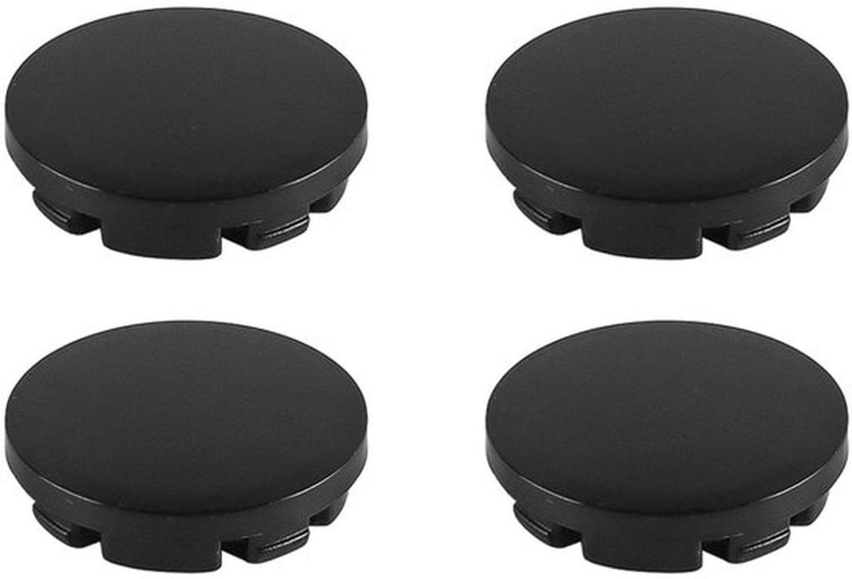 Naafdop 56mm - Set van 4 - Geschikt voor lichtmetalen velgen - Buitendiameter 56mm - Binnendiameter 51mm - Kunststof met staalring - Wielnaafdop