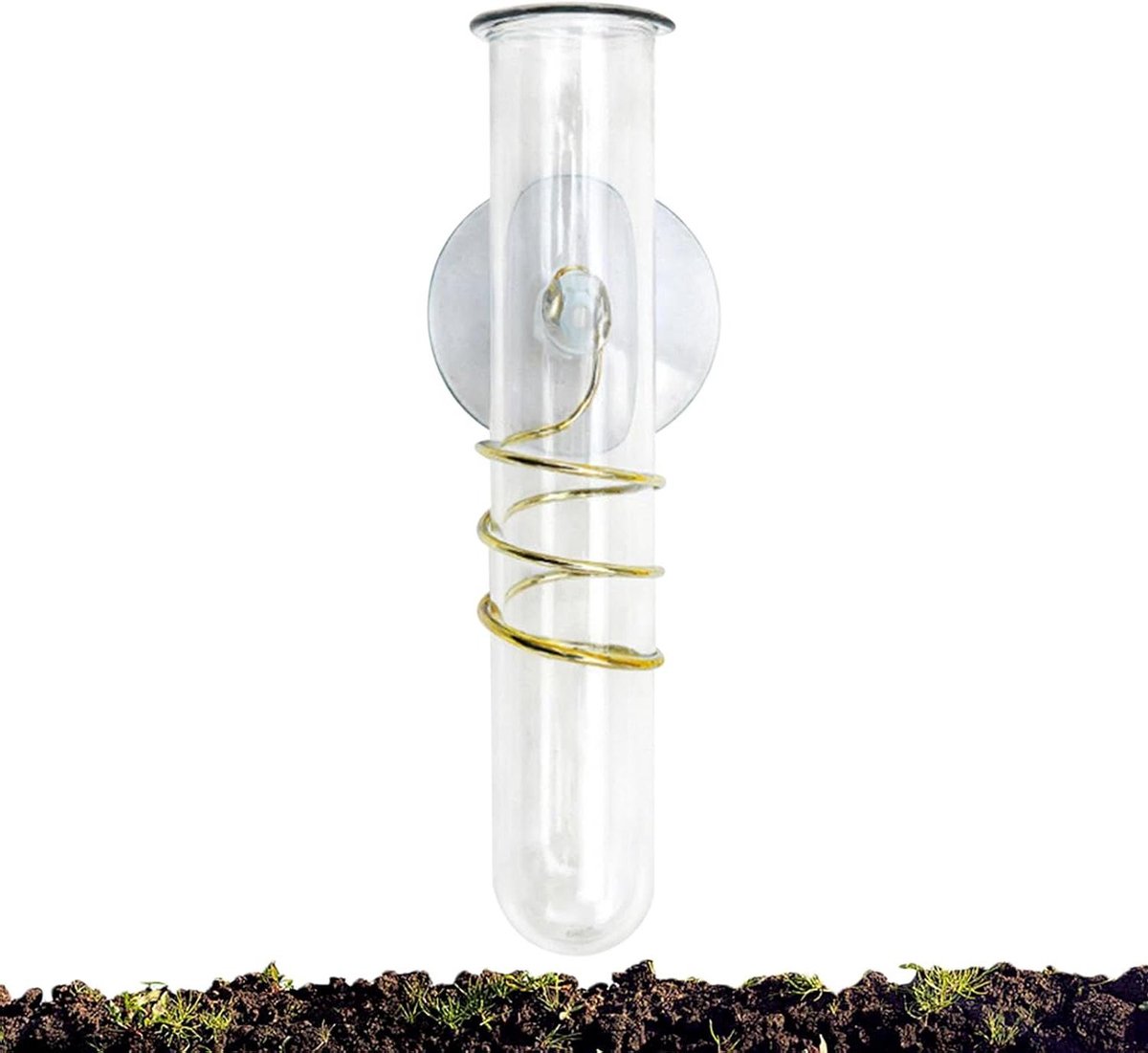 Regenmeter Buiten - Regenmeter Tuin - Tuinieren Nauwkeurig - Vorstbestendig Gietijzer - 15.3 cm - Transparant