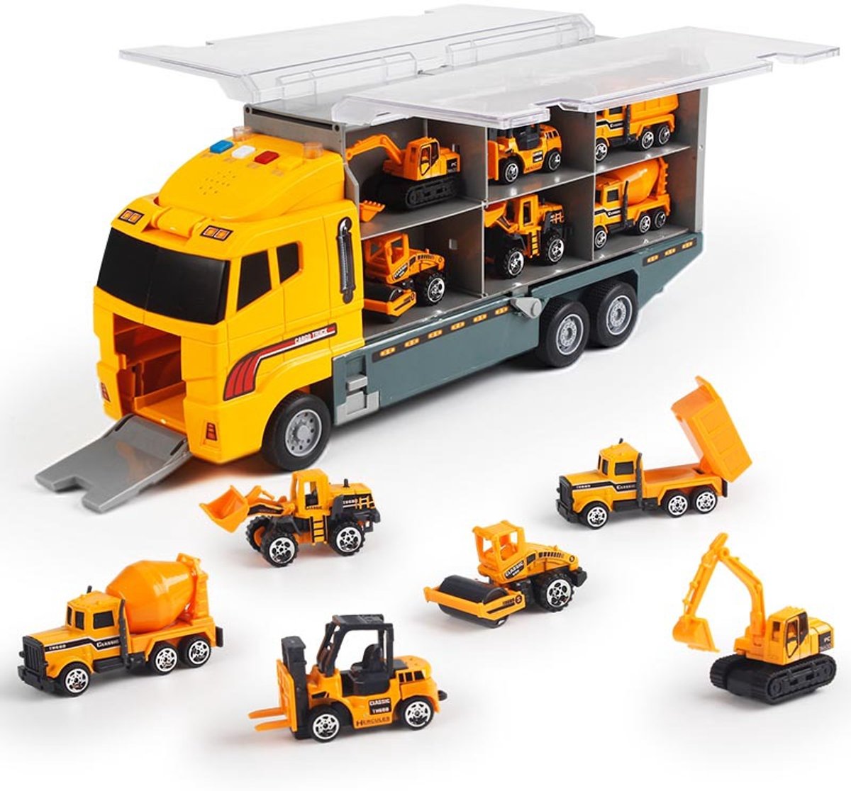 Sogiol® Speelgoed Vrachtwagen - Realistische Speelgoedauto - Educatief Speelgoed - Verjaardagscadeau voor Jongens & Meisjes 3 tot 7 Jaar
