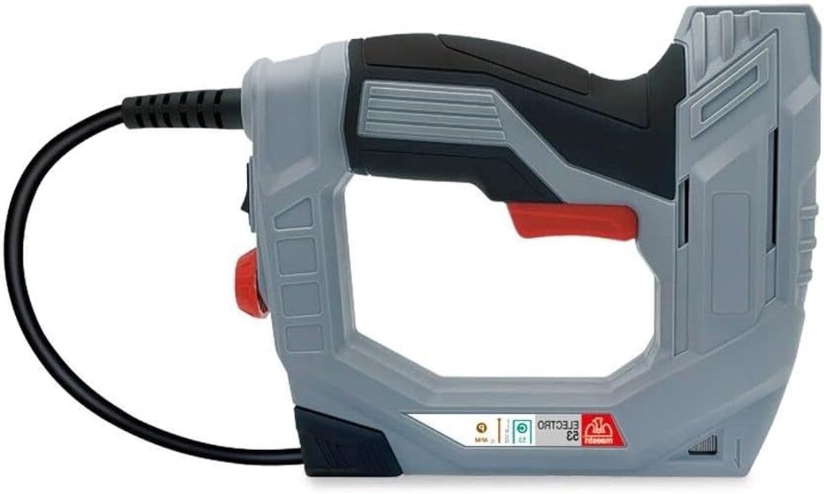 Elektrische Nietmachine - Tacker Spijkerpistool - Meubels Bekleden - Toetsbeveiliging - 20 Schoten/Min - Grijs