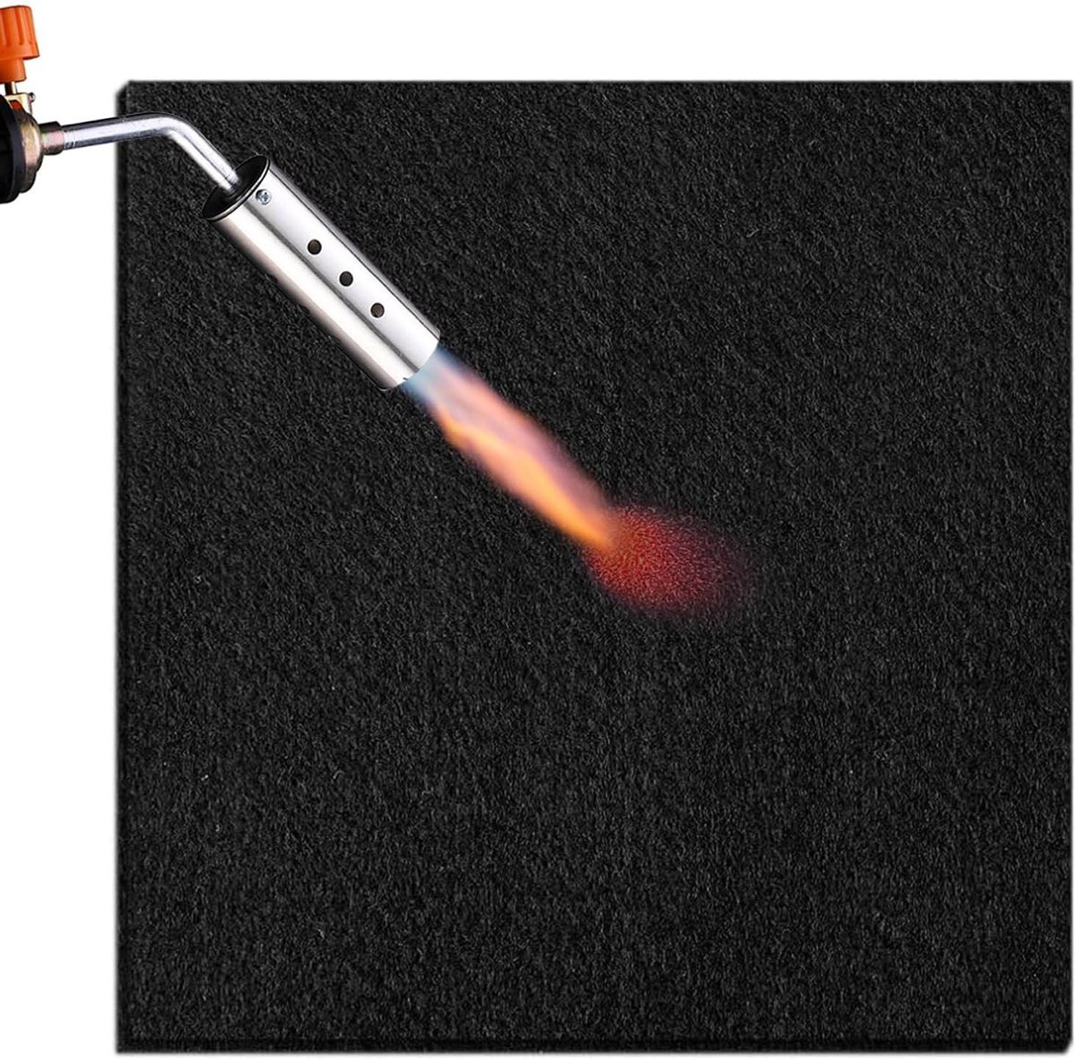 Vuurvaste Onderlegger - Hittebeschermingsmat Brandwerend - Bescherming tegen Hitte - Hittebestendig tot 982°C - 50x50cm - Zwart