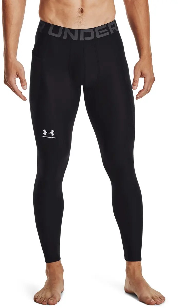 Under Armour UA HG Armour Leggings-BLK Heren Sportbroek - Zwart - Wit van Merkloos — afbeelding 3