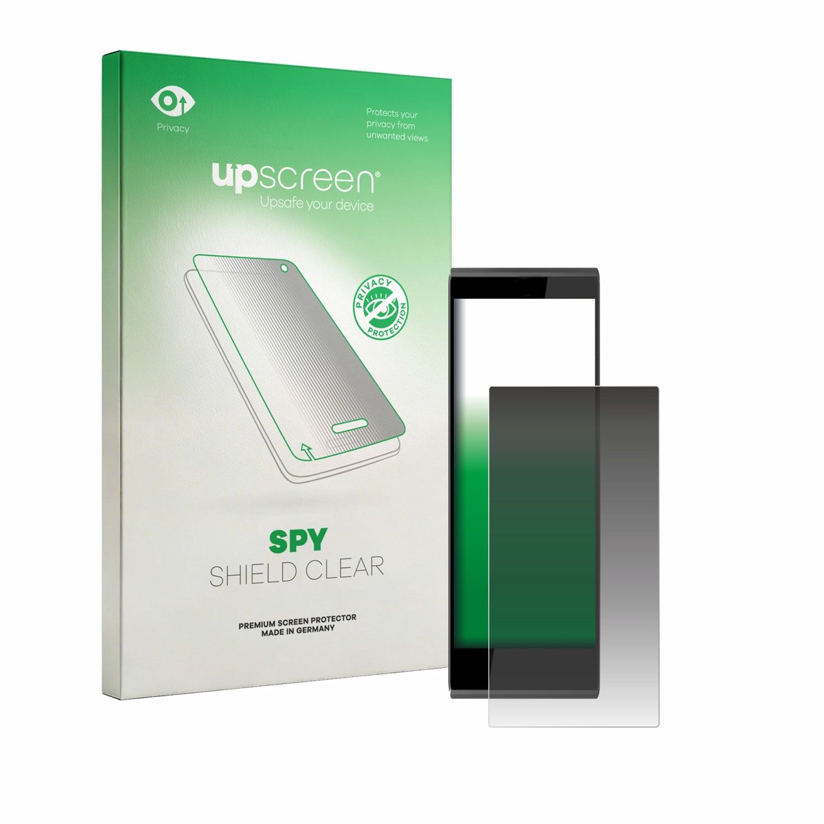 upscreen - privacy screenprotector voor Thunderbook Hercules W156 - Folie Beschermfolie Blauwlichtfilter