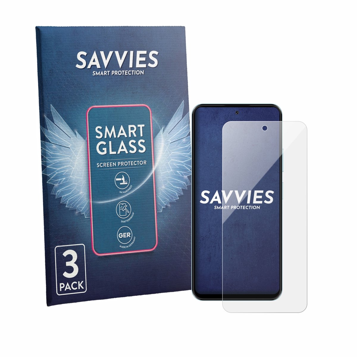 3 Stuks Savvies Screenprotector - geschikt voor HMD Luma - beschermfolie glas transparant