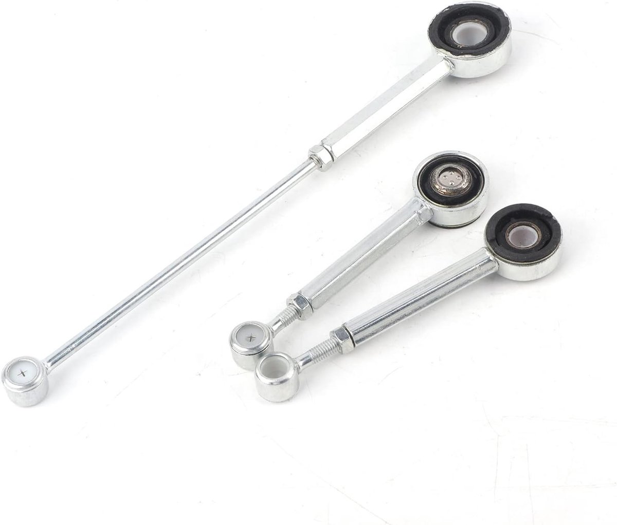 Schakelstang Set - Versnellingsbak Stang - Auto Onderhoud - Aluminium Legering - 25cm 13cm - Zilver