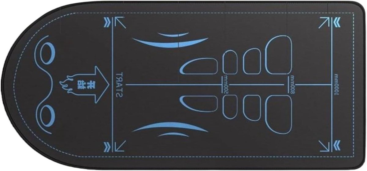 Ab Roller Mat - Fitnessmat Kniebeschermer - Buikspieroefeningen - Antislip Stevig - 7 mm Dik - Grijs