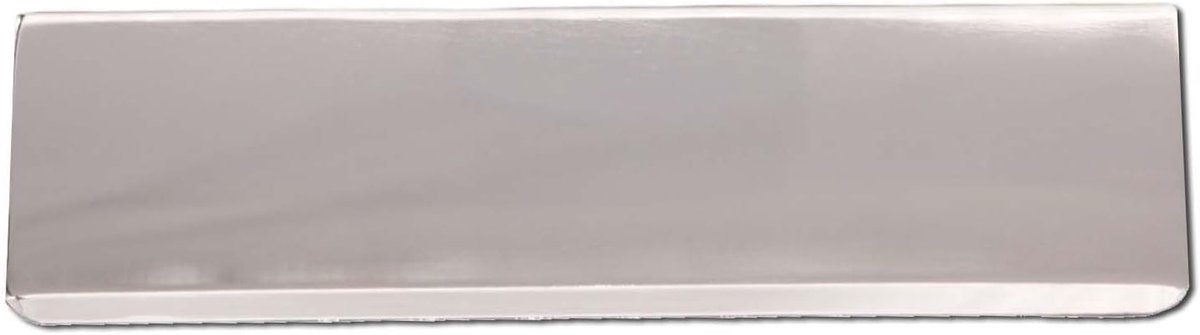 Briefplaat Cover - Nette Flap - Deur Beschermen - Massief Messing - 300 x 90 mm - Gepolijst Chroom