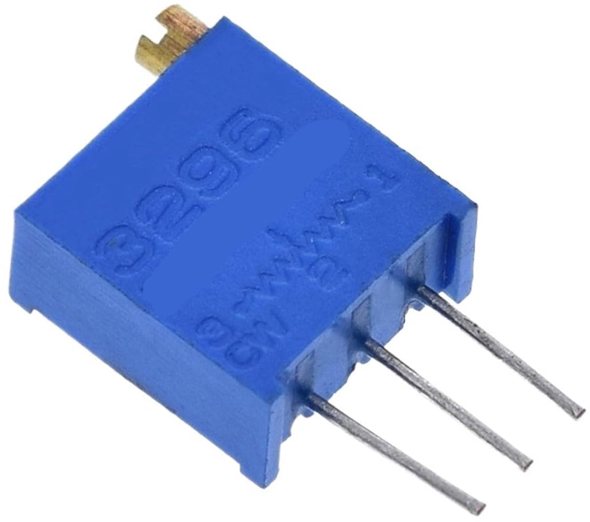 Trimmer Potentiometer - Variabele Weerstand - Elektronische Circuits - Dunne Film Technologie - 10 Stuks - Blauw