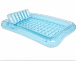 Estacks Tanning bed - tanning pool - XXL luchtbed zwembad - zwembad - tanning bed - Opblaaszwembad - Blauw