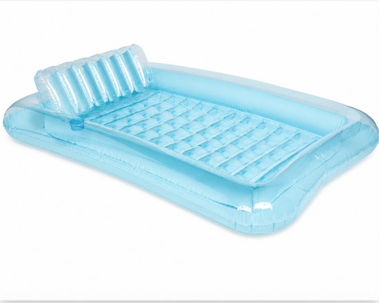 Estacks Tanning bed - tanning pool - XXL luchtbed zwembad - zwembad - tanning bed - Opblaaszwembad - Blauw