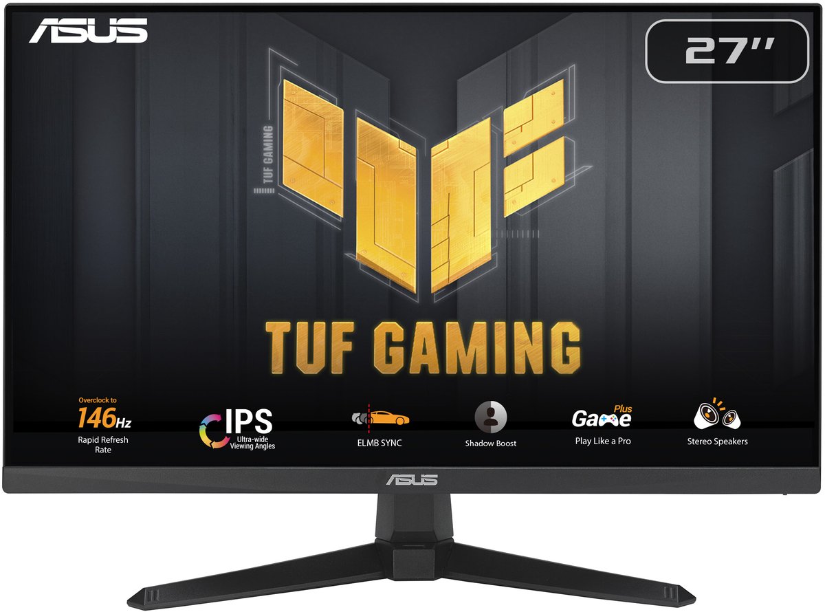 ASUS TUF Gaming VG279QE5A FHD Gaming Monitor 146hz 1ms Speakers 27 inch