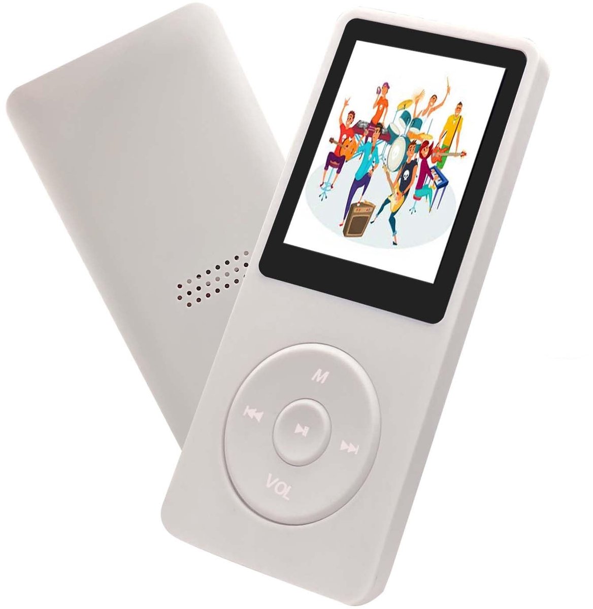 carmdering - 32GB MP3 Speler met Bluetooth 5.0 - 1.8 Inch TFT Kleurenscherm - HiFi Muziekspeler met Ingebouwde Luidspreker - FM Radio - Spraakopname - E-Book Functie - Uitbreidbaar tot 128GB