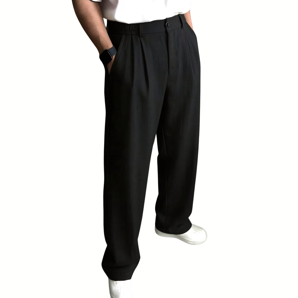 Currero Linnen Broek Heren - Zomerbroek - Volwassenen - Lange Broek - Pantalon - Strandbroek - Zomer - Ibiza Stijl - Zwart XL
