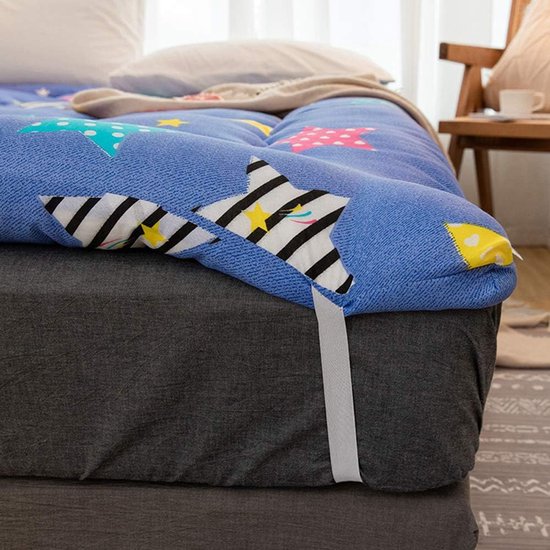 Japanse Vloerfuton - Tatami matras Slaapkussen - Comfortabel Slapen - Opvouwbaar en Draagbaar - 120x200cm - Veelkleurig — afbeelding 3