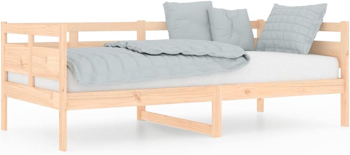 Dagbed Grenen - Logeerbed Sofa-bed - Ruimte Besparen - Massief Hout - 90x190 cm - Bruin