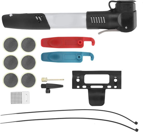 Fietsband Reparatieset - Bandplakset Bandenreparatie - Onderweg Banden Plakken - Universele Ventiel Compatibiliteit - Compacte Set - Zwart — afbeelding 5