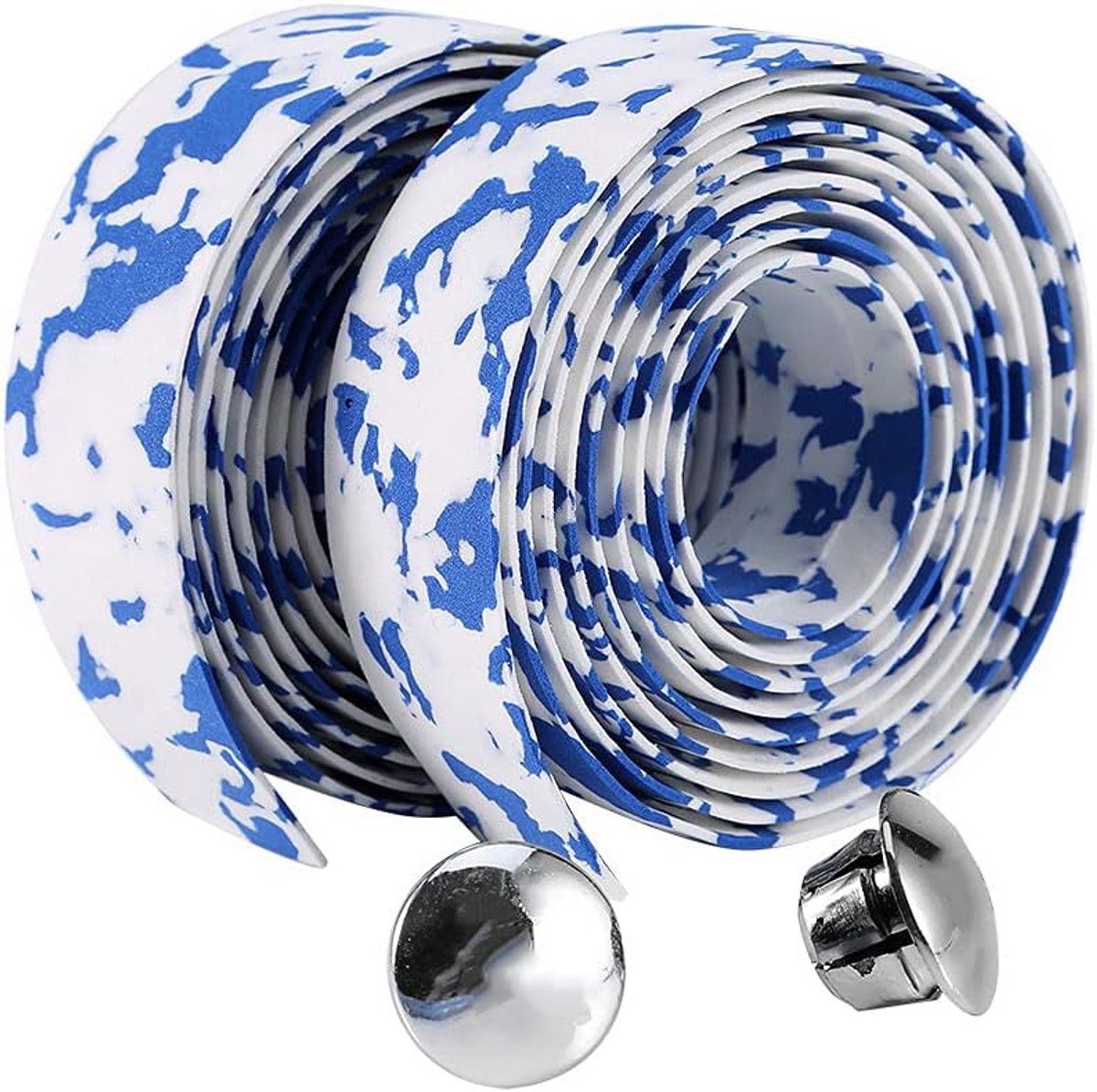 Fietsstuurband - Stuurtape Gripband - Fietsen Comfort - Niet-slip Oppervlak - 2 stuks - Blauw Wit
