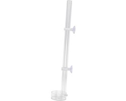 Aquarium Voederset - Voerbuis Bakje - Garnalen Voeren - Acryl Materiaal - 37 Cm Lengte - Transparant