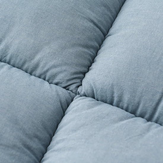 Futonmatras - Vloerbed - Kamperen en logeren - Extra dik - 90 x 200 cm - Blauw — afbeelding 5