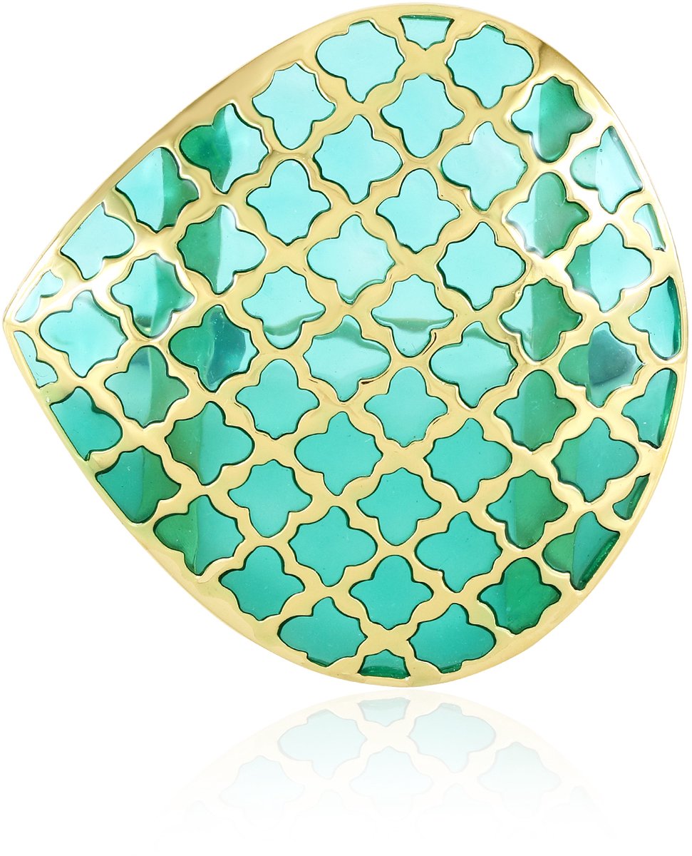 Cavill - Broche 925 Sterling Zilver Verguld - Filigrain Bloemmotief - Zilveren Broche Dames - Elegante & Stijlvolle Accessoire 33x33 mm