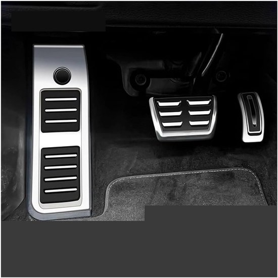 Pedaal Bekleding Set - Auto Pedalen Gas Rem - Verbeterde Grip Rijden - Antislip Roestvrij Staal - Set van 2 — afbeelding 2