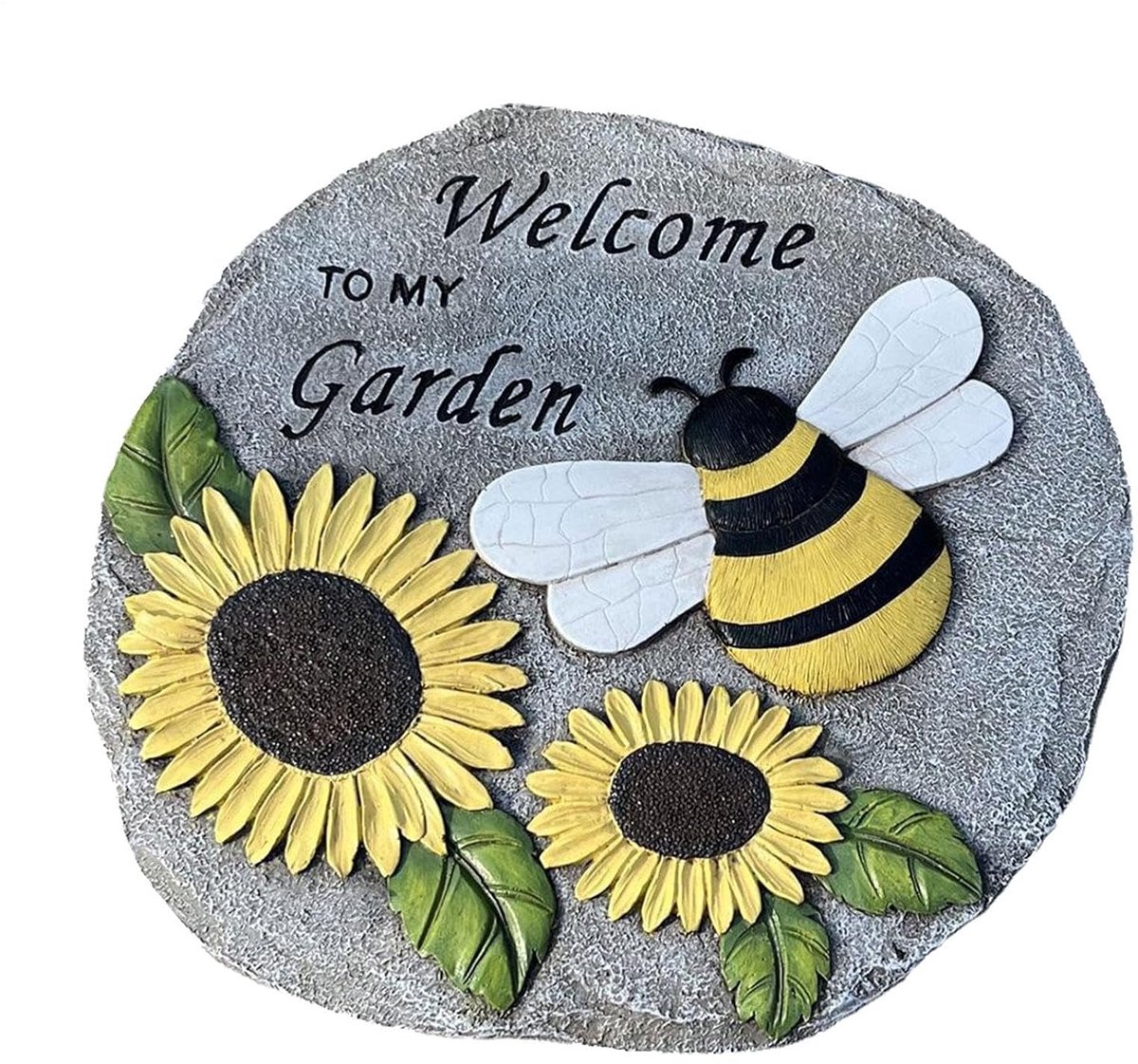 Buiten Stoeptegels - Tuin Stenen Pad - Pad Aanleggen - Met Welkom Tekst - 23.5 cm - Standaard