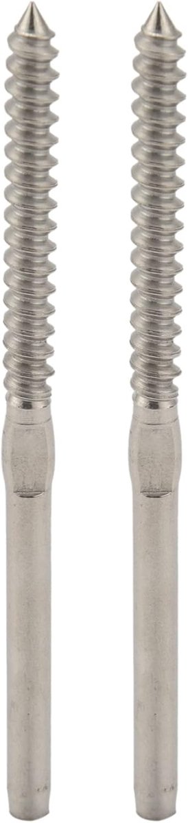Kabel Railing Schroeven - Staalkabel Bevestiging - Trapleuning Monteren - Zonder Spanschroef - 1/8 Inch Kabel - Zilver