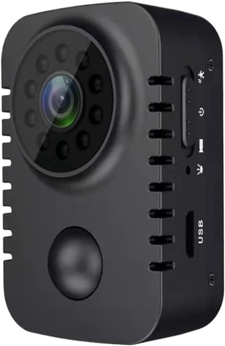Mini Body Camera - Verborgen Camera Beveiliging - Service Opnames - Infrarood Nachtzicht - 56x37x26MM - Wit