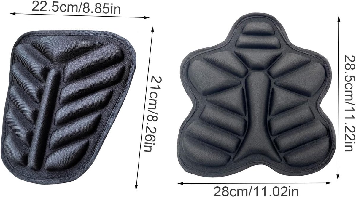 Motorfiets Zitting Kussen - Motor Zadelhoes - Comfortabel Rijden - Schokabsorberend - Universeel - Zwart