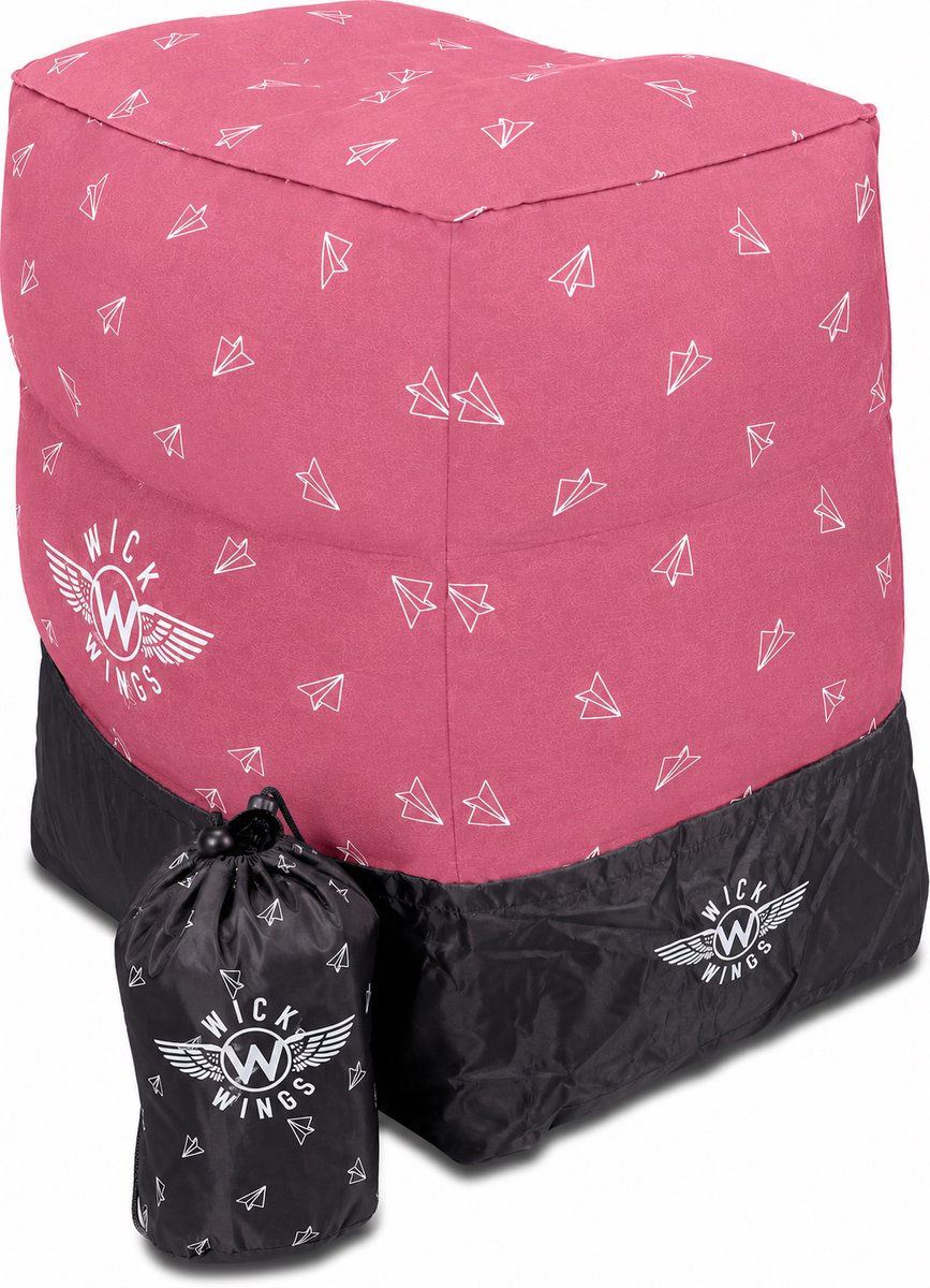 Wick Wings - Wick Air Vliegtuigbedje - Opblaasbaar - Reiskussen - Voetensteun - Antislip