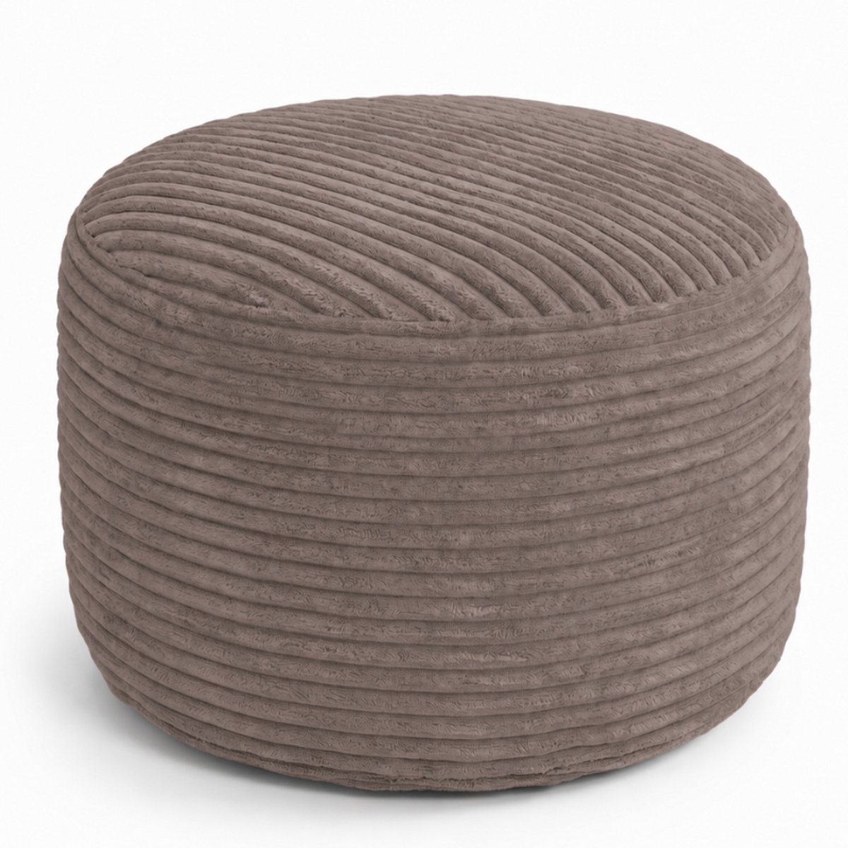 Bananair - Voetenbank - Afneembare hoes - Ribfluweel - 50x30 - Bruin